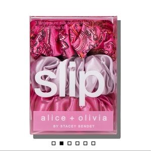 SLIP X ALICE + OLIVA SPRING ROSE LARGE SCRUNCHIES